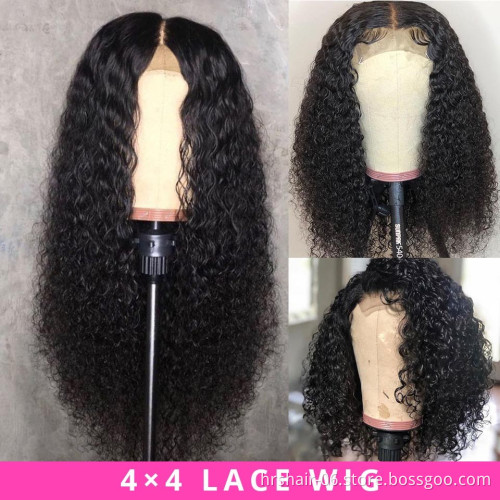 Wholesale Deep Wave HD Full Lace Wigs Human Hair Lace Front Peruvian Virgin Hair 360 Lace Front Wigs for Black Women